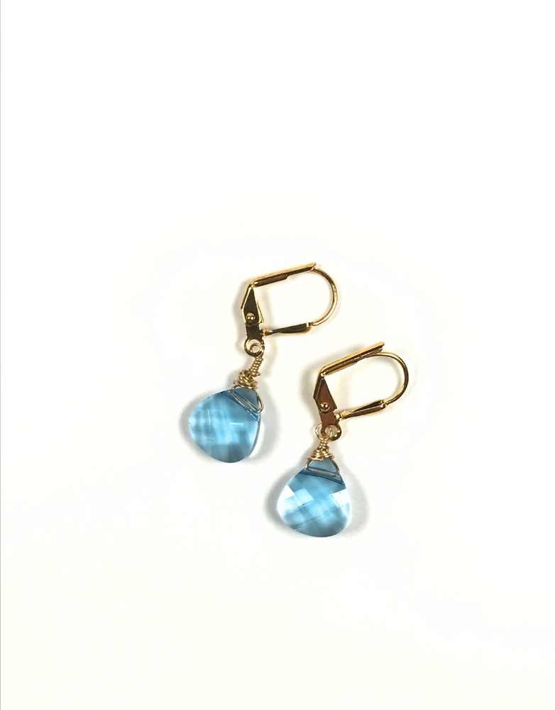 K KAJOUX Briolette Lilac Short Drop Earrings