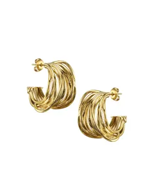 MARY K Gold Tova Hoop Earrings