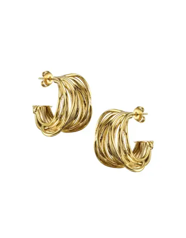 MARY K Gold Tova Hoop Earrings