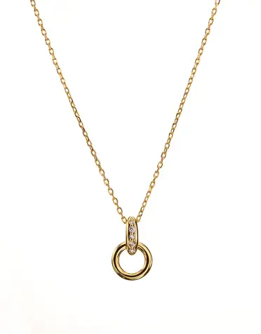 MARY K Gold Halo Zircon Necklace