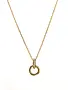 MARY K Gold Halo Zircon Necklace