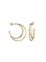 MARY K Large Gold Triple Hoop Earrings