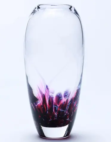 JERPOINT GLASS Large Tulip Vase - Heather