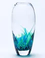 JERPOINT GLASS Large Tulip Vase - Seascape