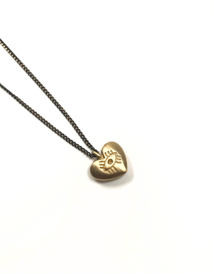 KAIKO STUDIO Delicate Spiritual Heart Brass Necklace