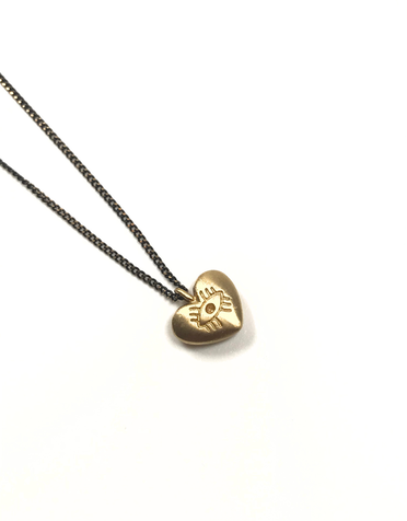 KAIKO STUDIO Delicate Spiritual Heart Brass Necklace
