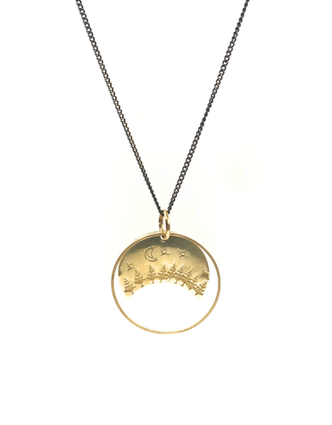 KAIKO STUDIO Delicate Stargazing Stamped Necklace