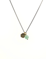 KAIKO STUDIO Crystal Fluorite Bee Necklace- Green