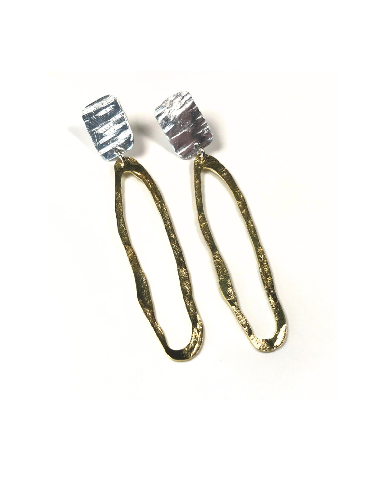DAKIDAKI DESIGN Bae Aluminium and Brass Earrings