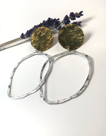 DAKIDAKI DESIGN Diaz Brass And Aluminium Earrings