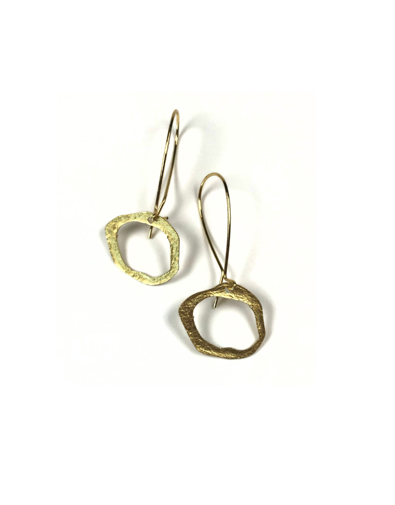 DAKIDAKI DESIGN Lulu Small Cutout Brass Earrings