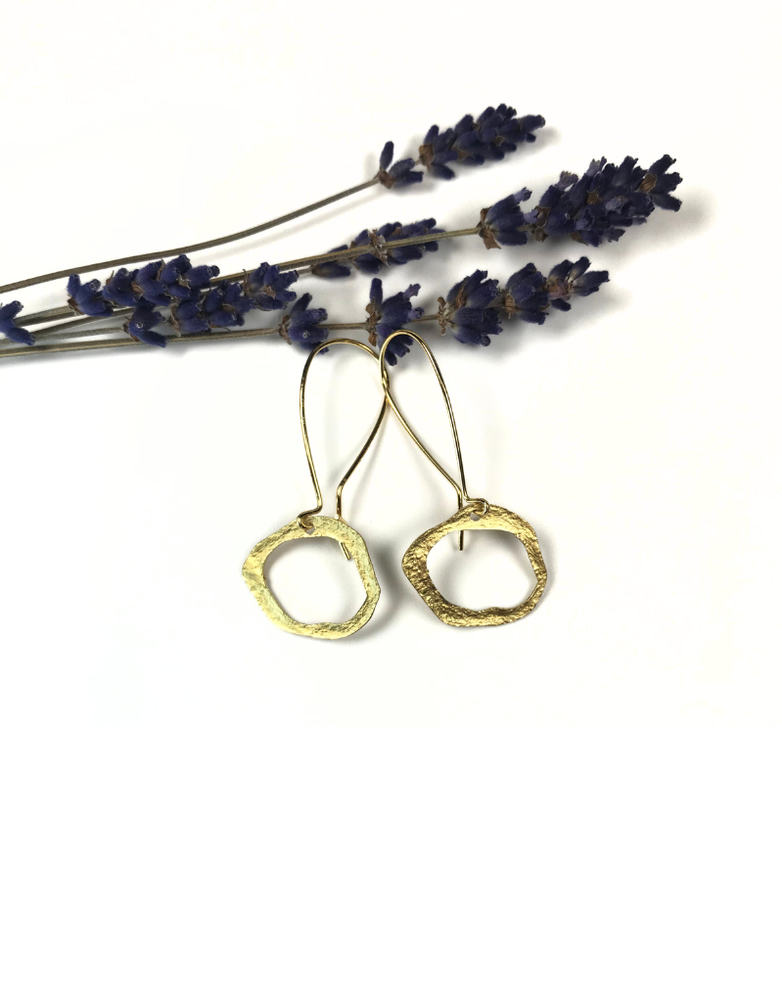 DAKIDAKI DESIGN Lulu Small Cutout Brass Earrings