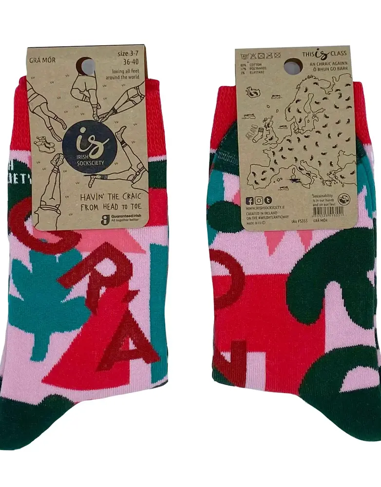 IRISH SOCKSCIETY Gra Mor Socks - Size 3-7