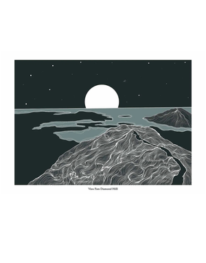 EMILY MC KEAGNEY Print A4 -View from Diamond Hill