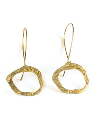 DAKIDAKI DESIGN Lulu Small Cutout Brass Earrings