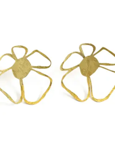 DAKIDAKI DESIGN Kenzo Brass Flower Earrings