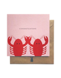 BOLD BUNNY Card - Lobsters Congratulations