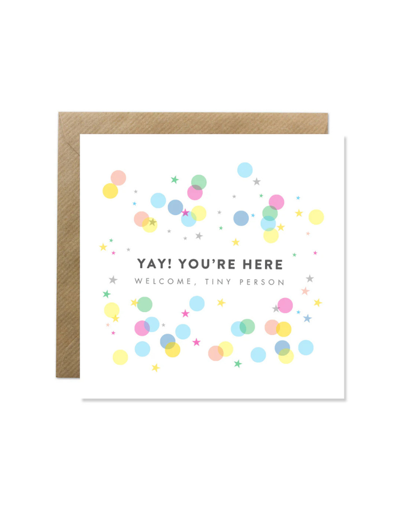 BOLD BUNNY Card - Yay, you're here