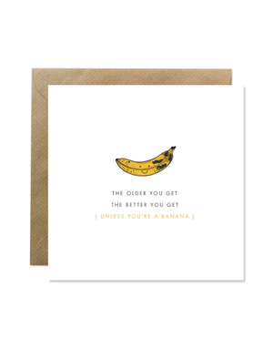 BOLD BUNNY Card -The Older you Get