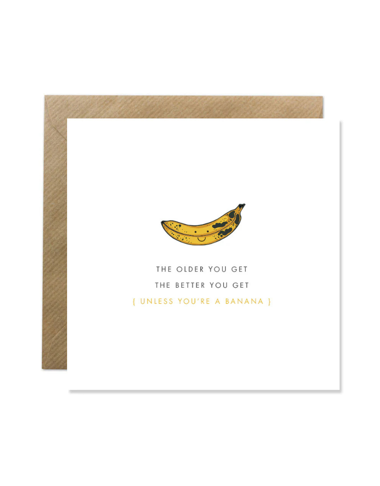 BOLD BUNNY Card -The Older you Get