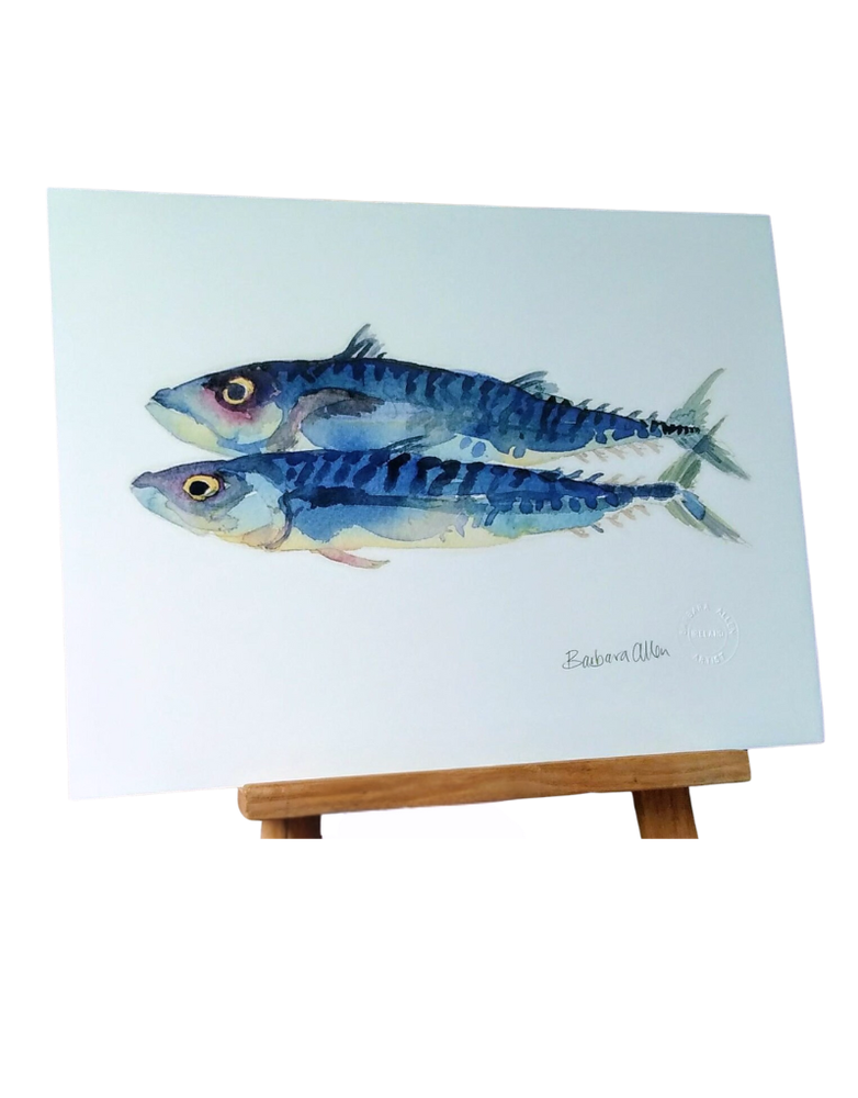 BARBARA ALLEN Mackerel Twins Print- A3