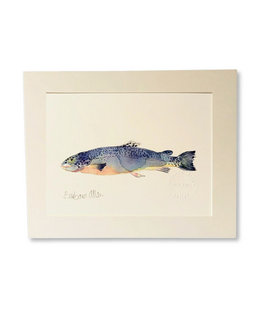 BARBARA ALLEN Salmon Print A5