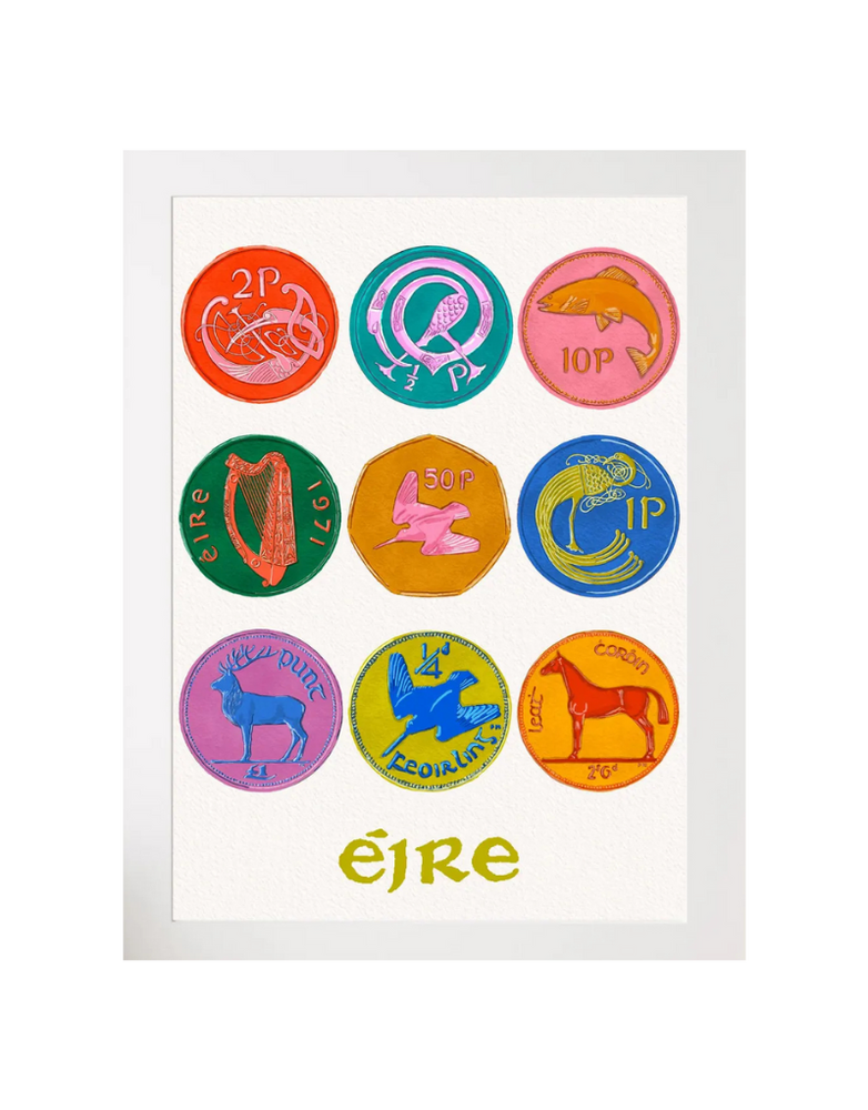 MAUDS STUDIO Print A4- Coins Colour