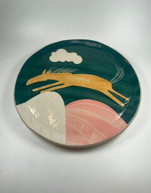 KARO ART Plate Medium - Horse