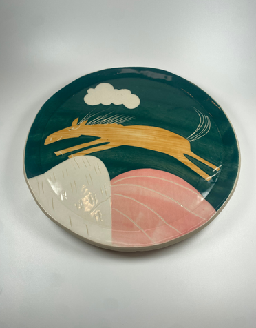 KARO ART Plate Medium - Horse