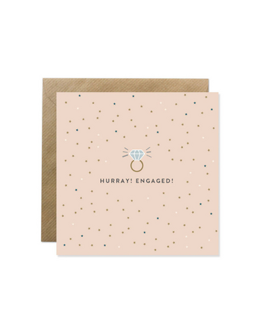 BOLD BUNNY Card - Hurray! Engaged!