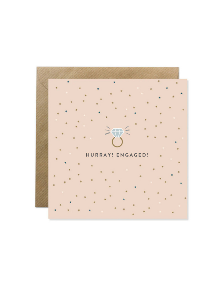 BOLD BUNNY Card - Hurray! Engaged!