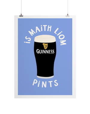 YELLOW LION STUDIO A4 Print - Is Maith Liom Pints