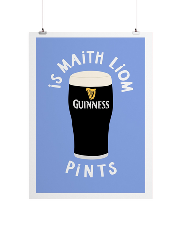 YELLOW LION STUDIO A4 Print - Is Maith Liom Pints