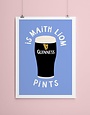 YELLOW LION STUDIO A3 Print - Is Maith Liom Pints