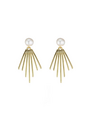 ANGELA D'ARCY Pearl Spike Earrings