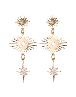 ANGELA D'ARCY Sunbeam Northern Star Earrings