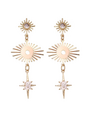 ANGELA D'ARCY Sunbeam Northern Star Earrings