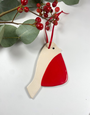 MAPLE TREE POTTERY Ceramic Christmas Decoration - Robin