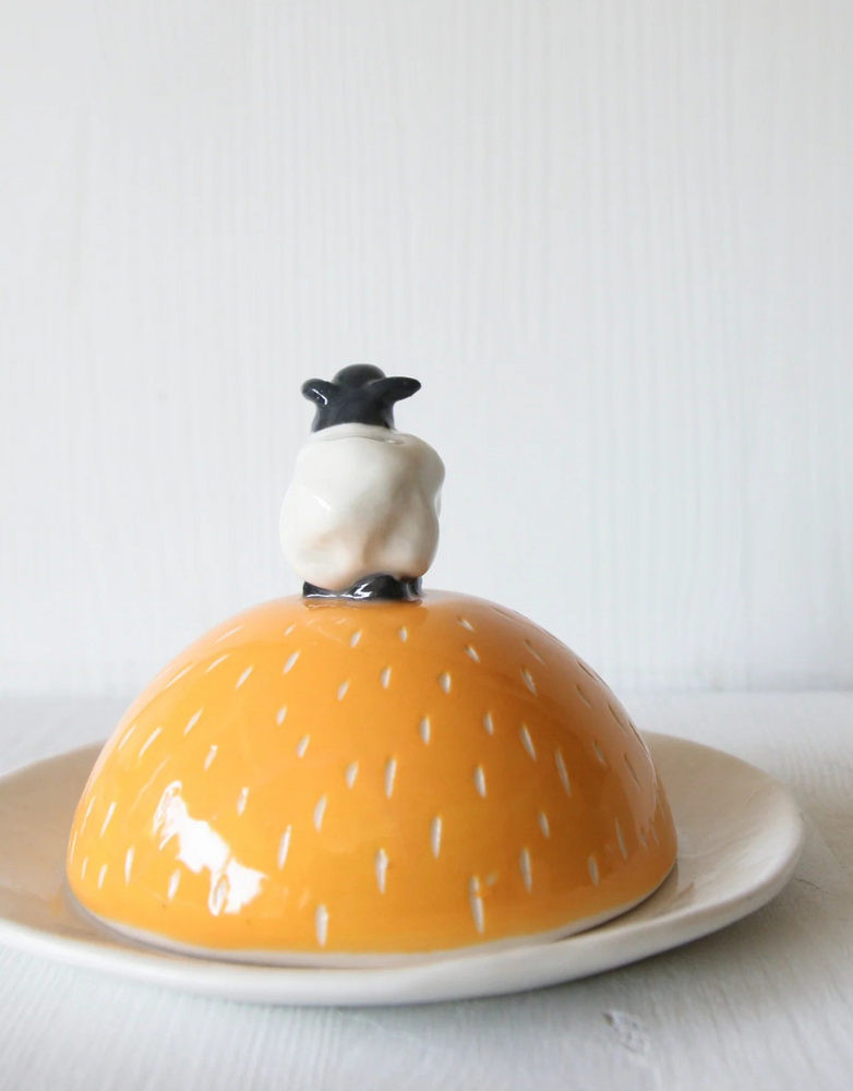 KARO ART Butter Dish- Sheep