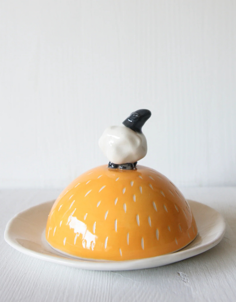 KARO ART Butter Dish- Sheep