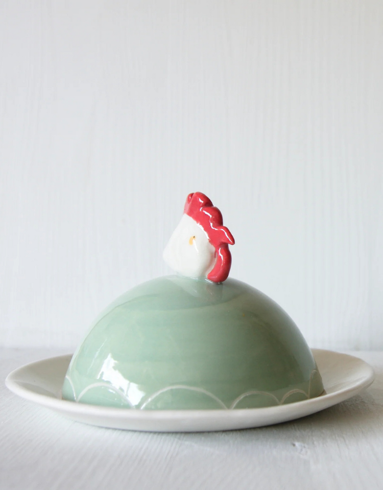 KARO ART Butter Dish - Hen