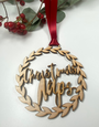 MY SHOP COLLECTION Wooden Decoration - Wreath Christmas Naps