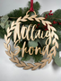 MY SHOP COLLECTION Wooden Decoration - Wreath Nollaig Shona