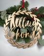 MY SHOP COLLECTION Wooden Decoration - Wreath Nollaig Shona