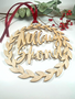 MY SHOP COLLECTION Wooden Wreath Nollaig Shona