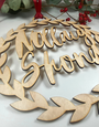 MY SHOP COLLECTION Wooden Wreath Nollaig Shona