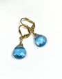 K KAJOUX Briolette Blue Short Drop Earrings