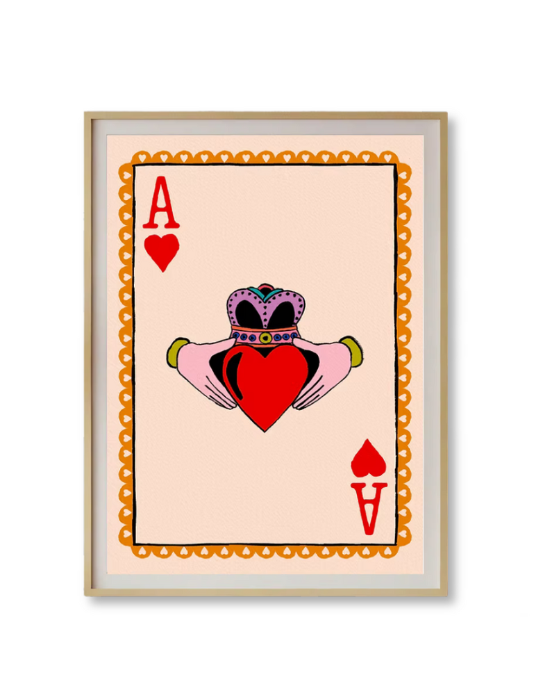 MAUDS STUDIO Print A3- Claddagh Ace