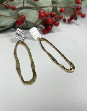 DAKIDAKI DESIGN Bae Aluminium and Brass Earrings