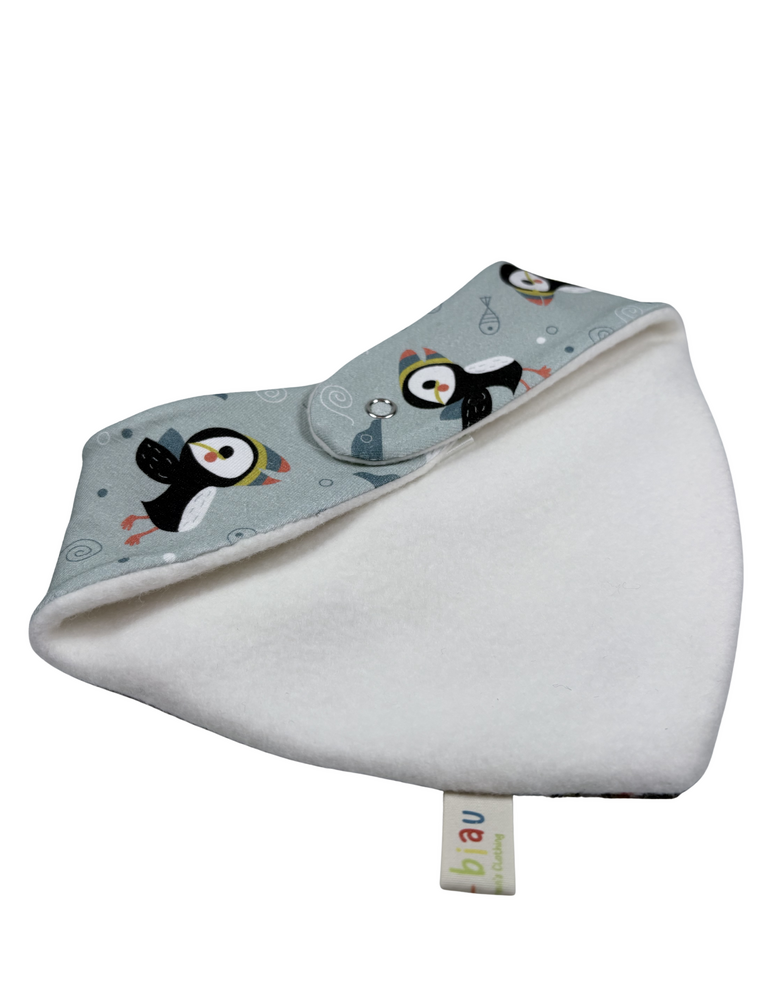 BIAUBIAU Puffins - Organic Cotton Dribble Bib